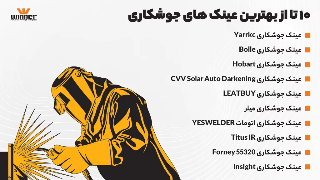 بهترین عینک های جوشکاری