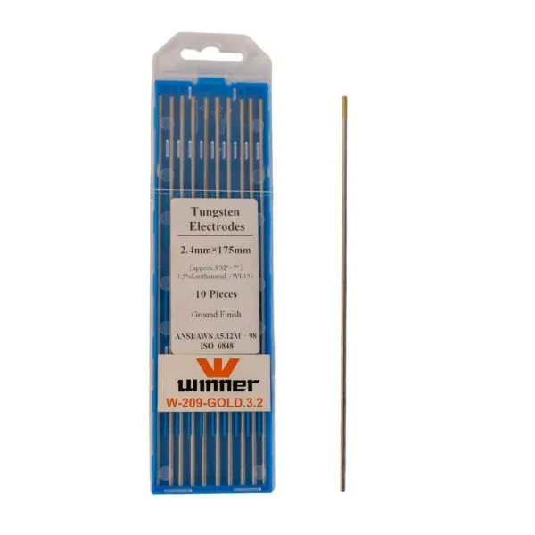 تنگستن جوشکاری آرگون طلایی سایز 2.4 مدل W-209