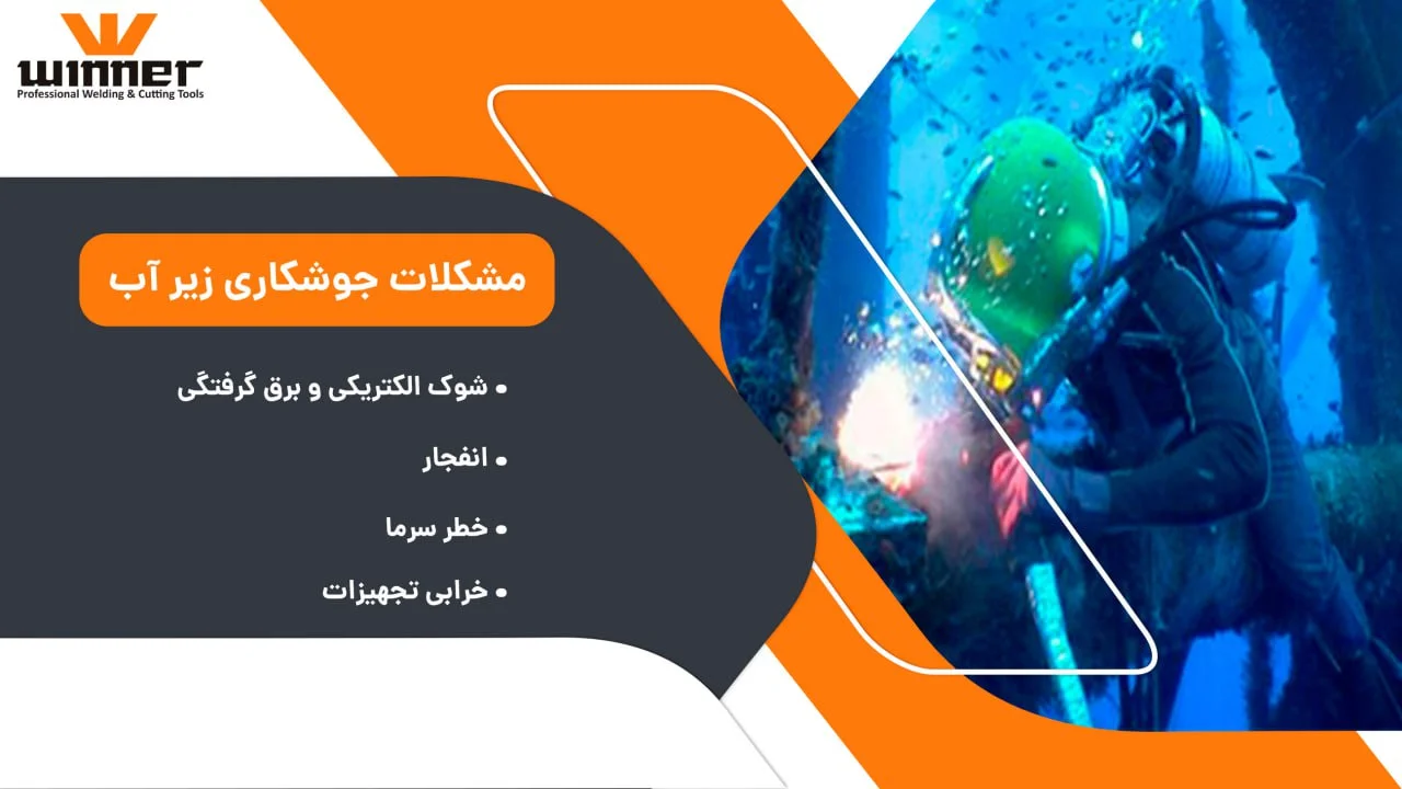 مشکلات جوشکاری زیر آب: شوک الکتریکی، انفجار، خطر سرما، خراب شدن تجهیزات الکتریکی