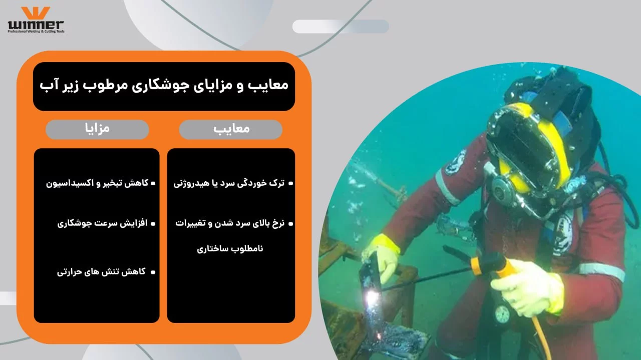 مزایا و معایب جوشکاری مرطوب زیر آب
